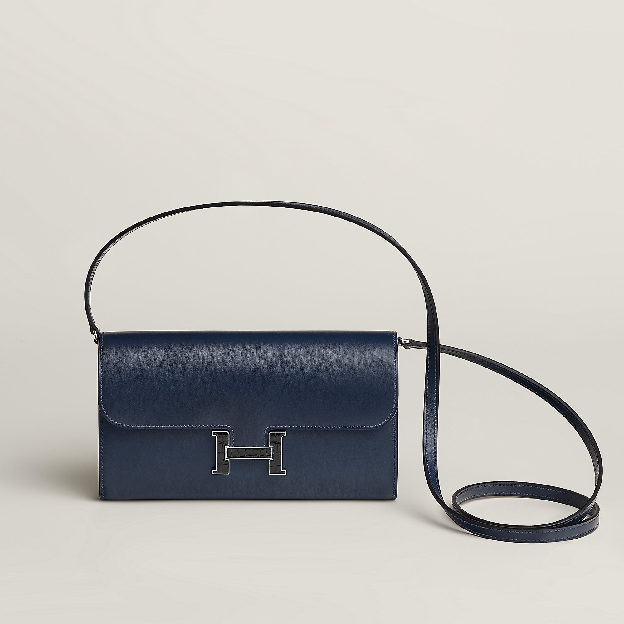  Hermes Constance To Go Wallet Bleu Thalassa