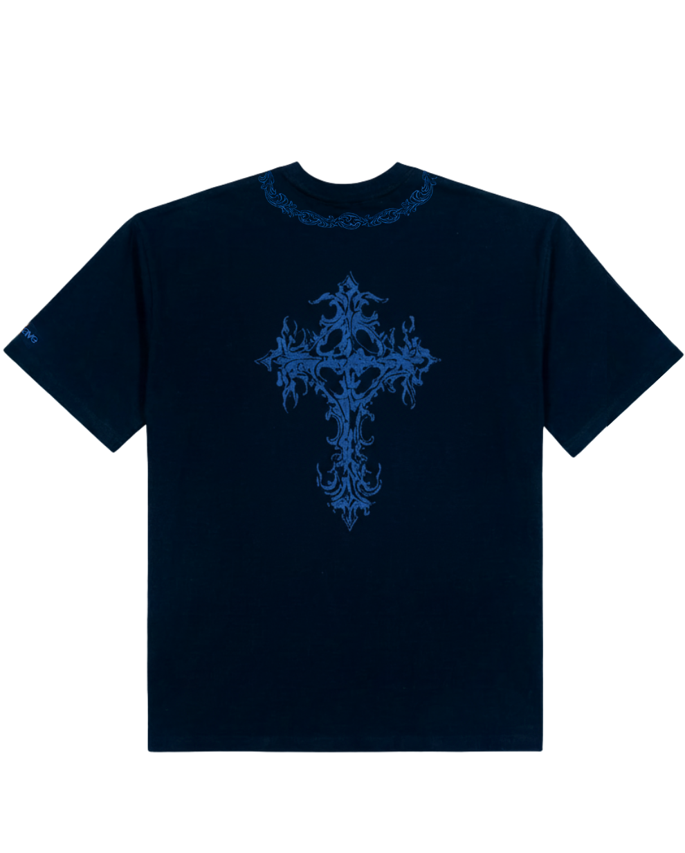 NAVY SILENT CREST TEE