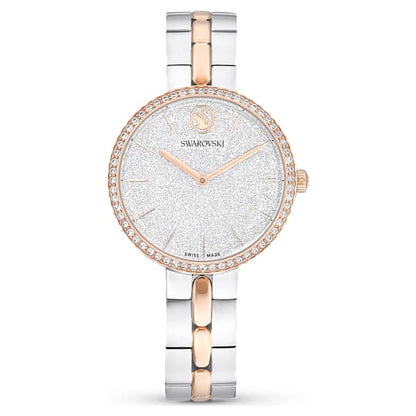 Swarovski Cosmopolitan Watch Swiss Made Metal Bracelet Silver Tone Mixed Metal Finish SW5742473