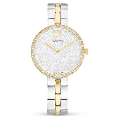 Swarovski Cosmopolitan Watch Swiss Made Metal Bracelet Silver Tone Mixed Metal Finish SW5755660