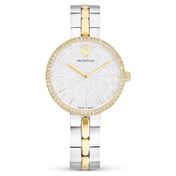 Swarovski Cosmopolitan Watch Swiss Made Metal Bracelet Silver Tone Mixed Metal Finish SW5755660