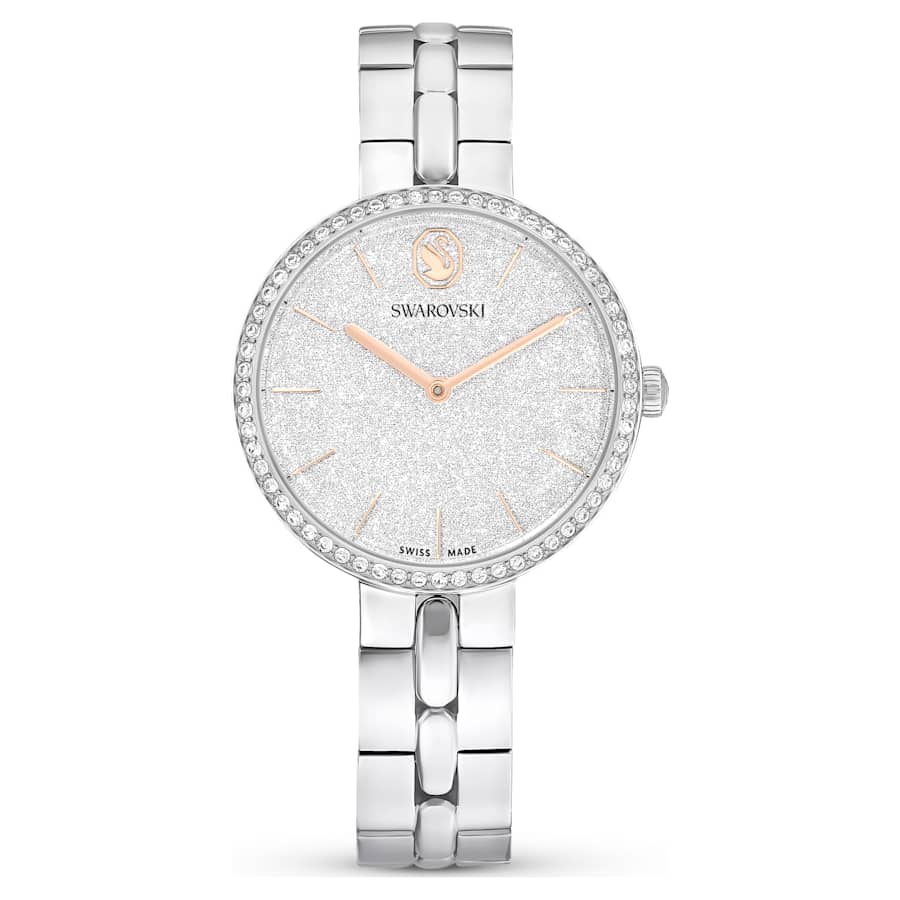Swarovski Cosmopolitan Watch Swiss Made Metal Bracelet Silver Tone Stainless Steel SW5742475
