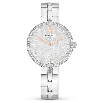 Swarovski Cosmopolitan Watch Swiss Made Metal Bracelet Silver Tone Stainless Steel SW5742475