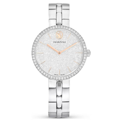 Swarovski Cosmopolitan Watch Swiss Made Metal Bracelet Silver Tone Stainless Steel SW5742475