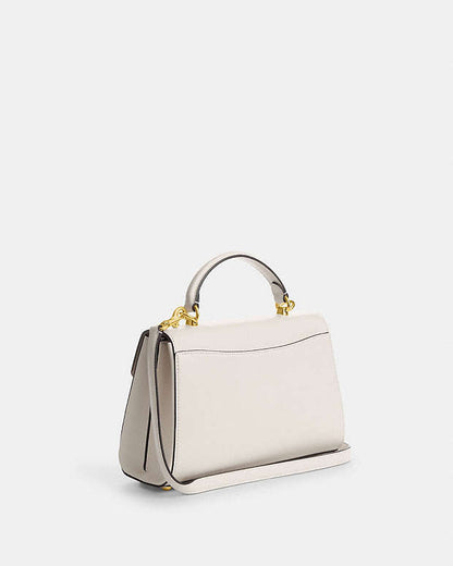 Eliza Top Handle Smooth Leather-Gold-Chalk Smooth Leather-Gold-Chalk
