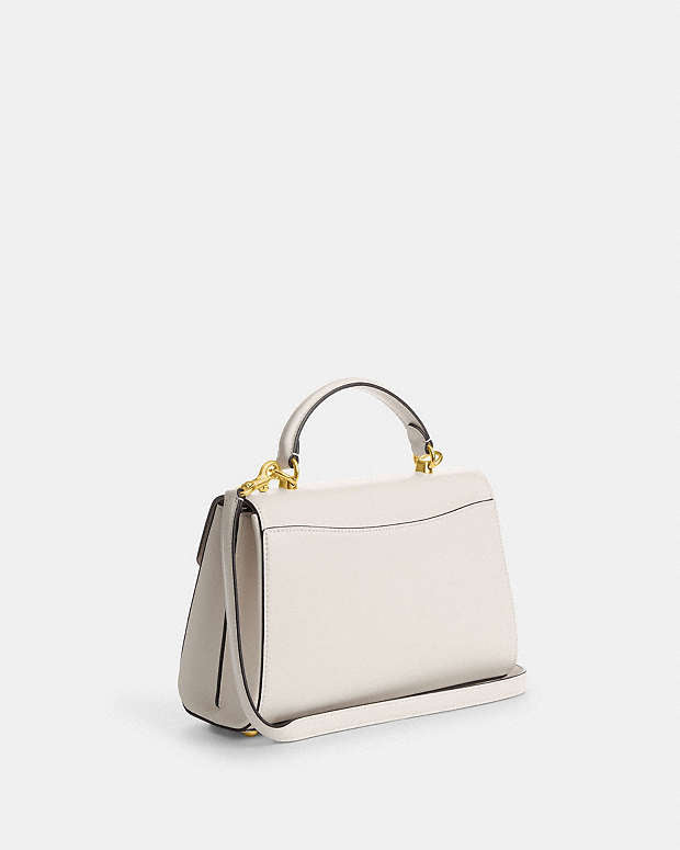 Eliza Top Handle Smooth Leather-Gold-Chalk Smooth Leather-Gold-Chalk