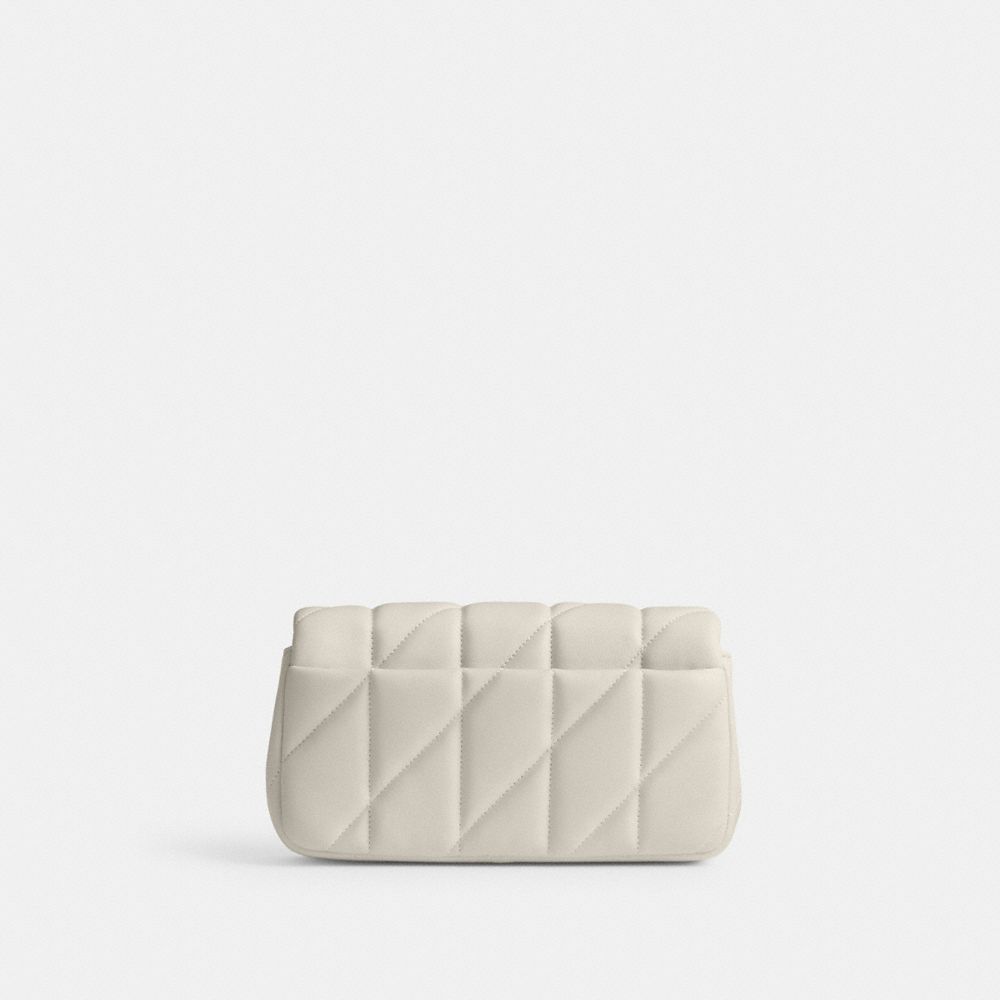 Coach Tabby Crossbody Wristlet With Pillow Quilting Brass Chalk