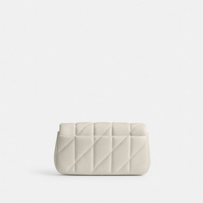 Coach Tabby Crossbody Wristlet With Pillow Quilting Brass Chalk