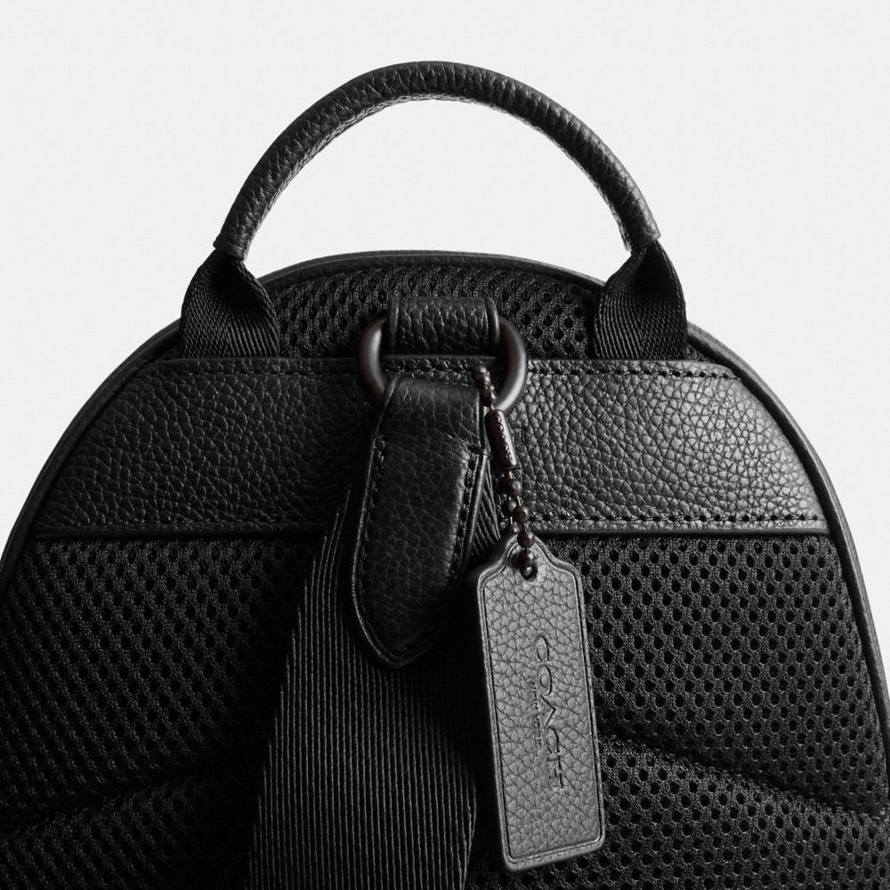 Coach Charter Pack In Signature Leather Black