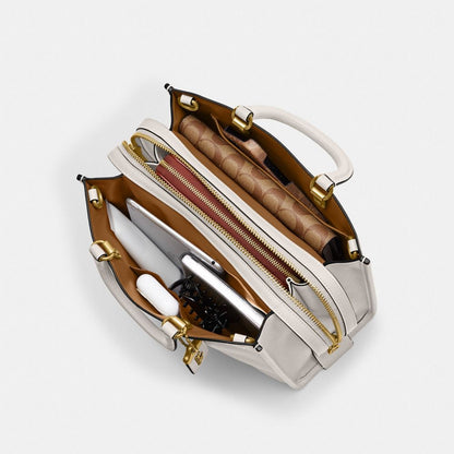 Coach Rogue Bag Brass Chalk