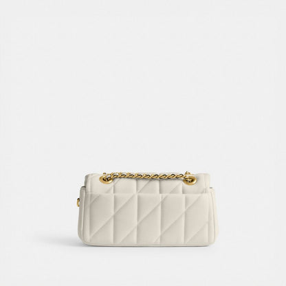 Coach Tabby Shoulder Bag 20 With Pillow Quilting Brass Chalk