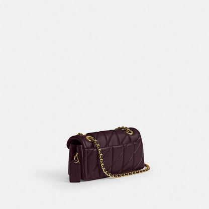 Coach Tabby Shoulder Bag 20 With Pillow Quilting Brass Black Currant