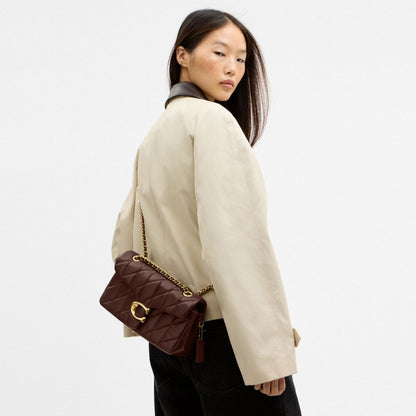 Coach Tabby Shoulder Bag 26 With Pillow Quilting Brass Maple