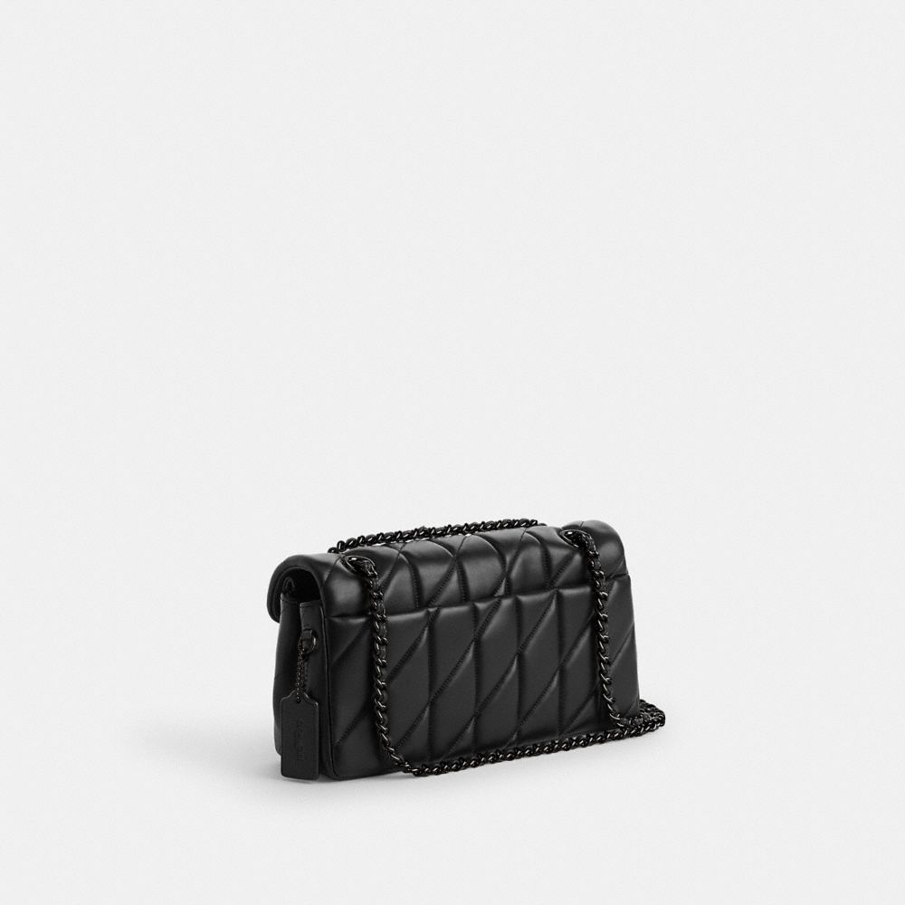 Coach Tabby Shoulder Bag 26 With Pillow Quilting Pewter/Black