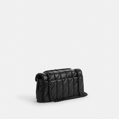 Coach Tabby Shoulder Bag 26 With Pillow Quilting Pewter/Black