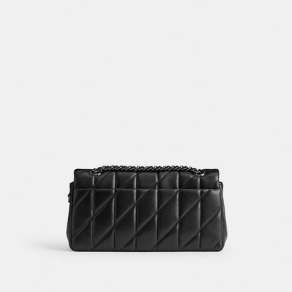 Coach Tabby Shoulder Bag 26 With Pillow Quilting Pewter/Black