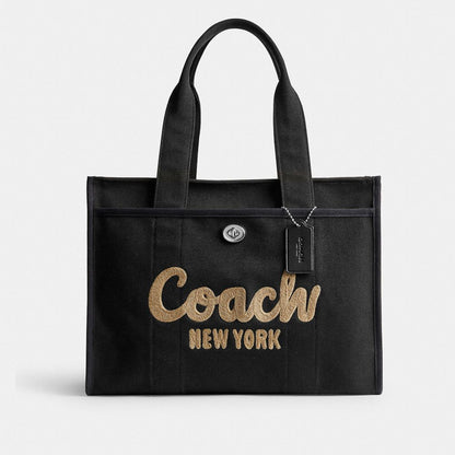 Cargo Tote Bag 42 Canvas-Silver-Black Canvas-Silver-Black