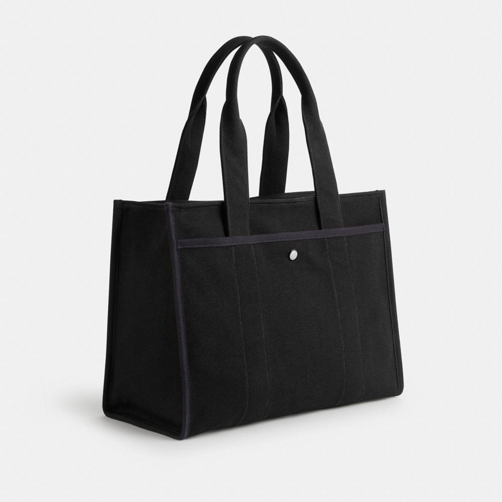 Cargo Tote Bag 42 Canvas-Silver-Black Canvas-Silver-Black