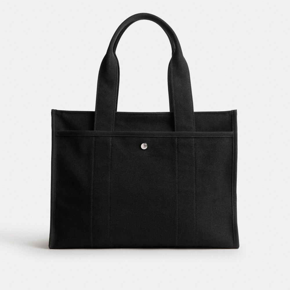 Cargo Tote Bag 42 Canvas-Silver-Black Canvas-Silver-Black