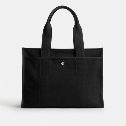 Cargo Tote Bag 42 Canvas-Silver-Black Canvas-Silver-Black