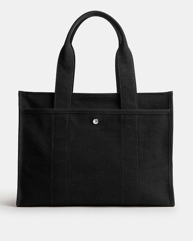 Cargo Tote Bag 42 Canvas-Silver-Black Canvas-Silver-Black