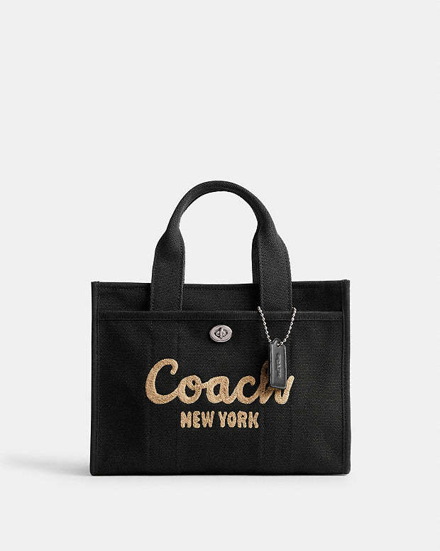 Cargo Tote Bag 26 Canvas-Silver-Black Canvas-Silver-Black