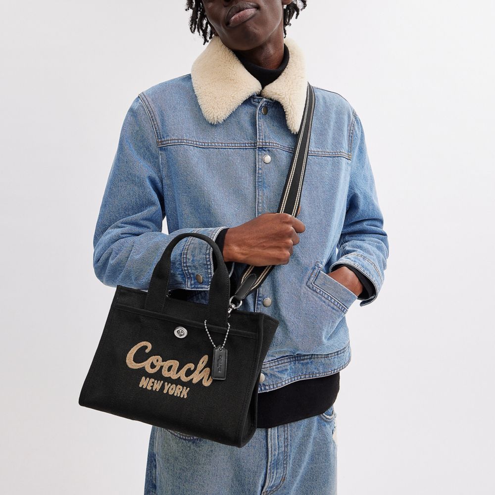 Cargo Tote Bag 26 Canvas-Silver-Black Canvas-Silver-Black