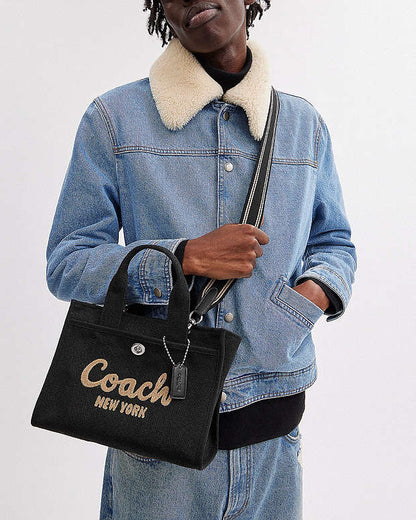 Cargo Tote Bag 26 Canvas-Silver-Black Canvas-Silver-Black