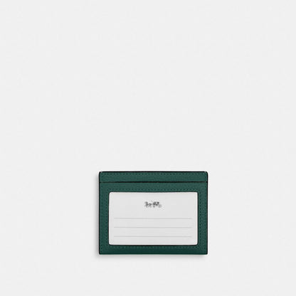 Coach Slim Id Card Case Emerald Emerald