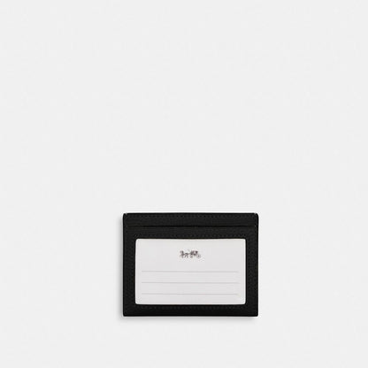 Slim Id Card Case Pebbled Leather-Black Pebbled Leather-Black