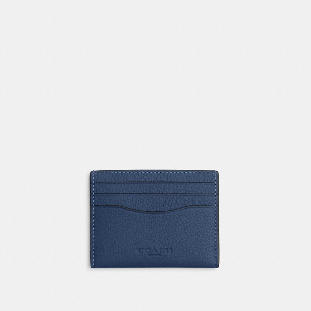 Coach Slim ID Card Case Deep Blue