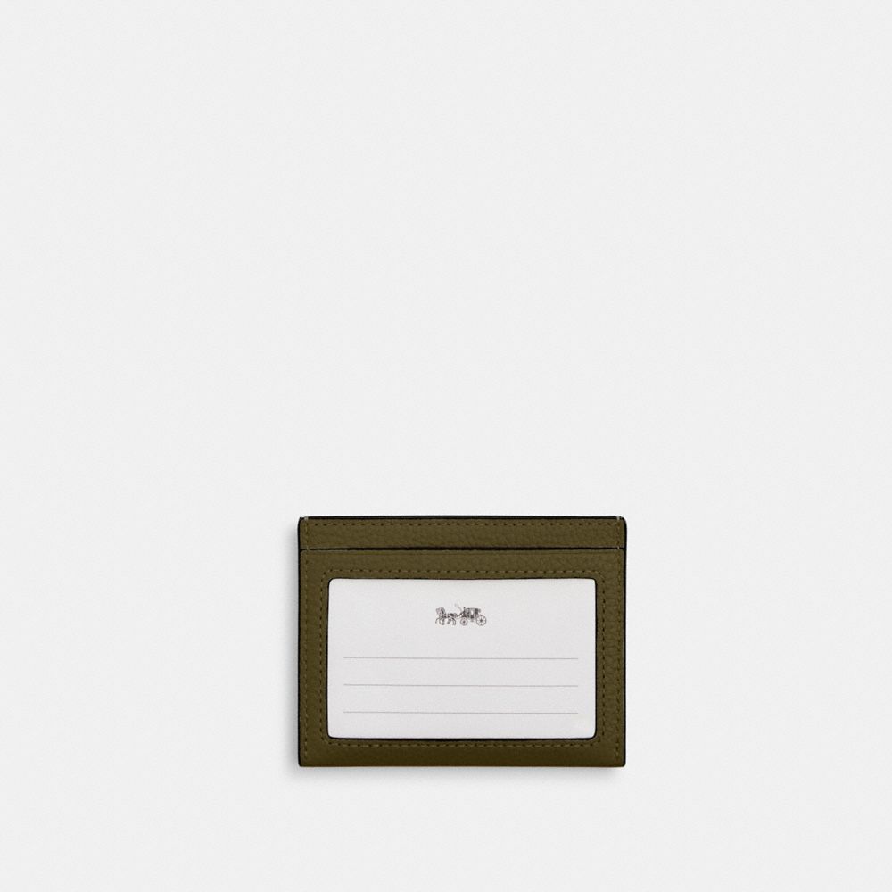 Coach Slim ID Card Case Olive