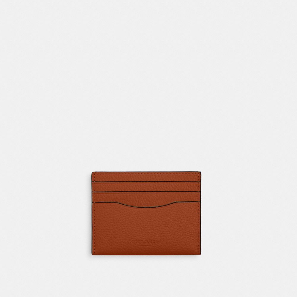 Coach Slim ID Card Case Amber Brown