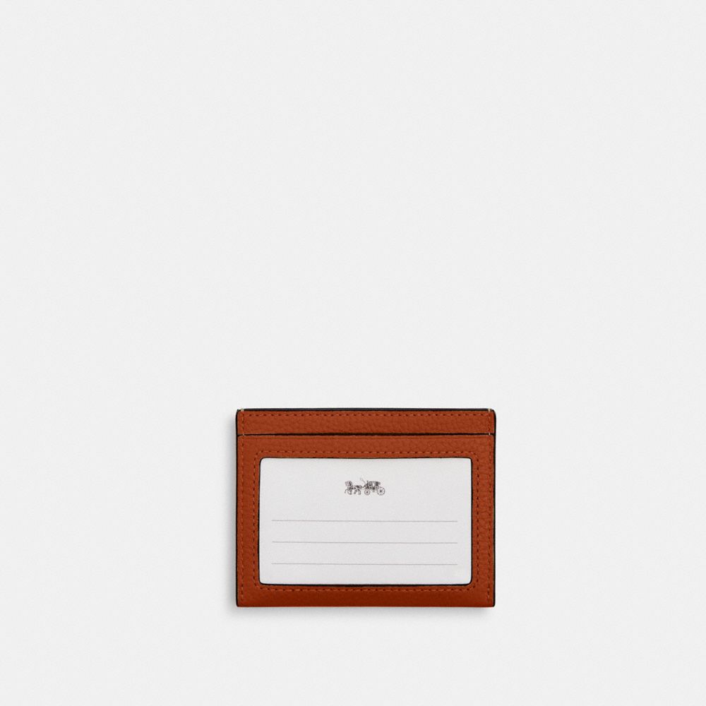 Coach Slim ID Card Case Amber Brown