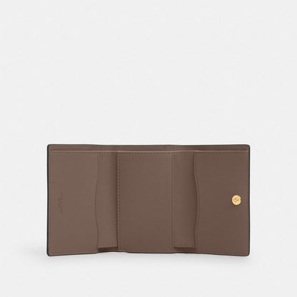 Coach Micro Wallet Gold Dark Stone