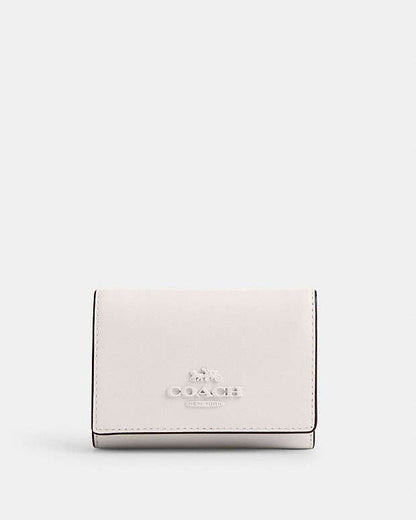 Micro Wallet Leather-Silver-Chalk Leather-Silver-Chalk