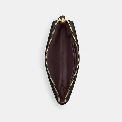 Coach Corner Zip Wristlet Gold/Black