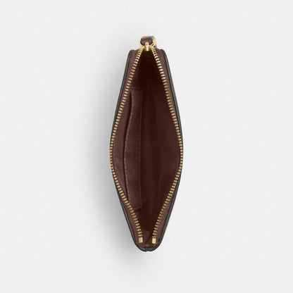 Coach Corner Zip Wristlet Gold/Maple