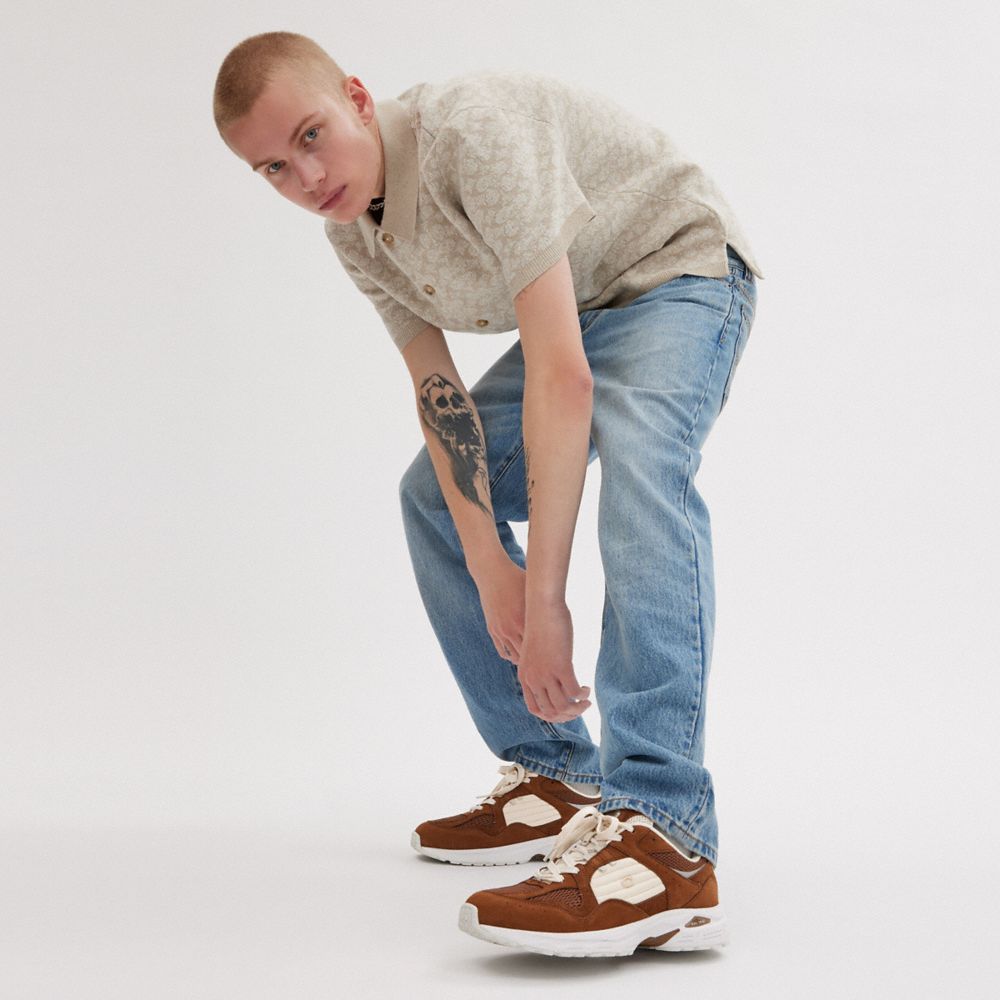 Coach C301 Sneaker Saddle