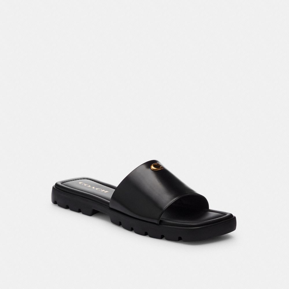 Women's Coach Florence Sandal Black