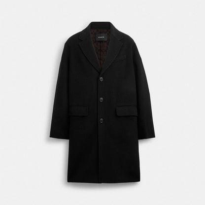 Coach Double Faced Coat Black