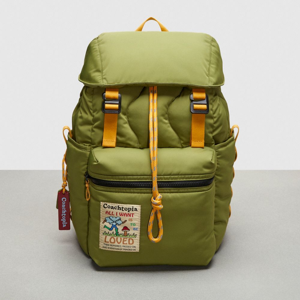 Coach Coachtopia Loop Backpack Olive Green