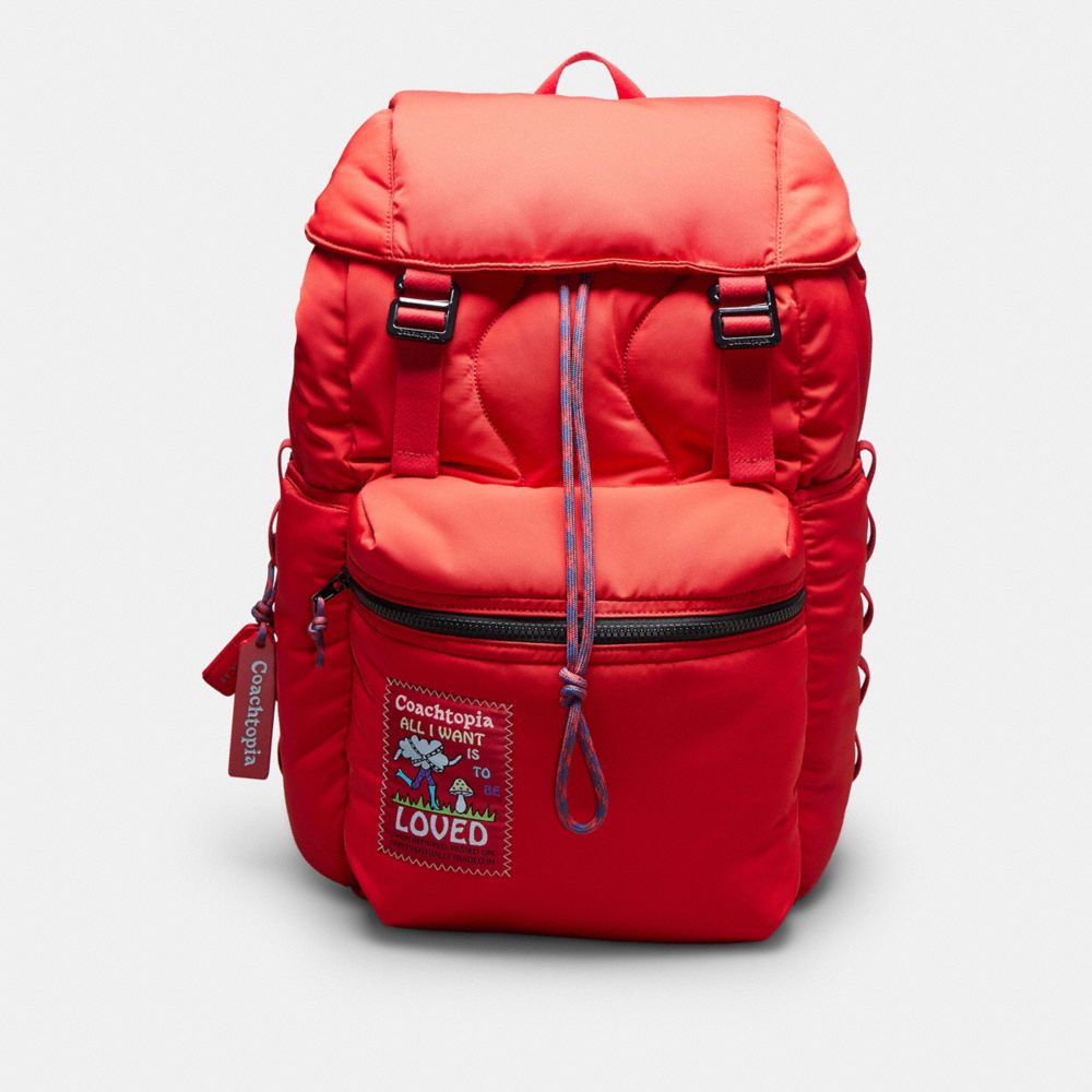 Coach Coachtopia Loop Backpack Rosebud Red