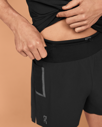 on ultra shorts Black