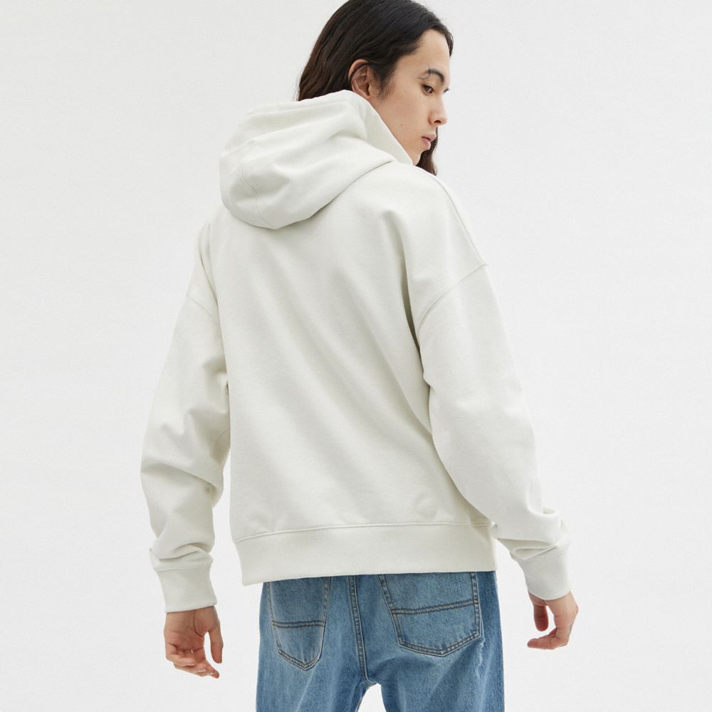 Coach Hoodie Sweatshirt Cream