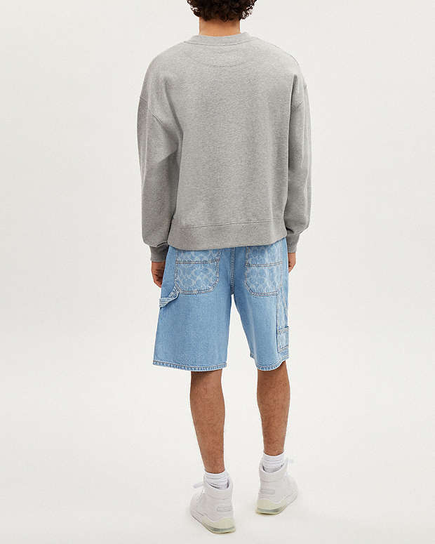 Signature Denim Shorts Light Wash Light Wash