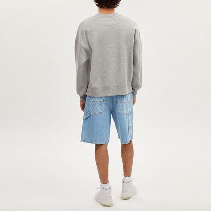 Coach Signature Denim Shorts Light Wash