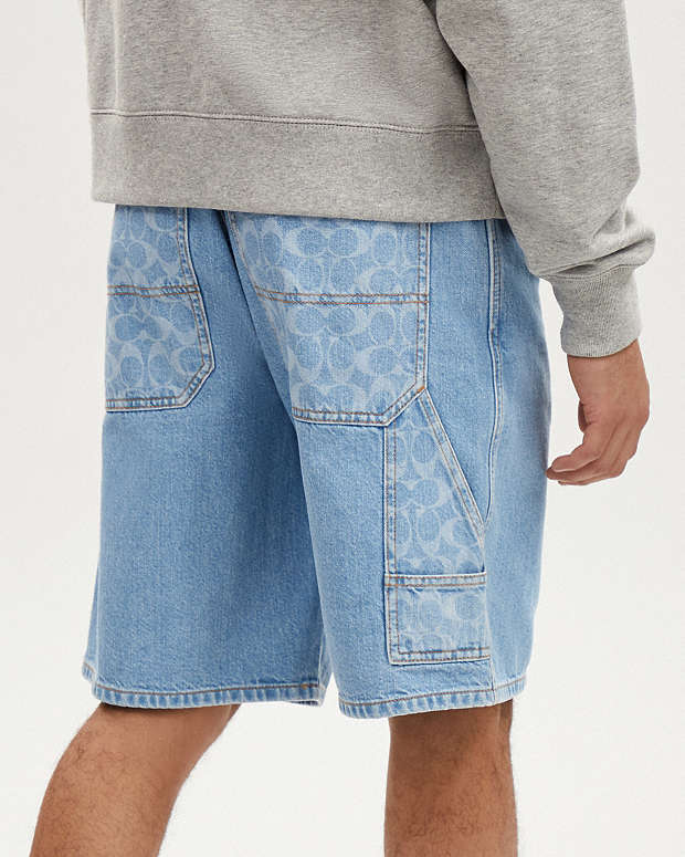 Signature Denim Shorts Light Wash Light Wash