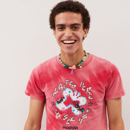 Coach Charm Necklace In Recycled Materials Metal Multi.