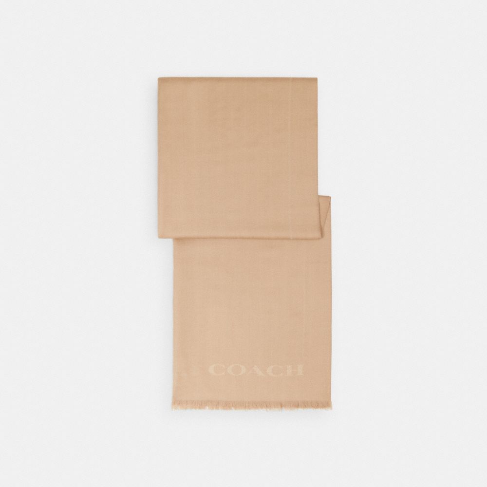Coach Jumbo Horse And Carriage Wrap Taupe